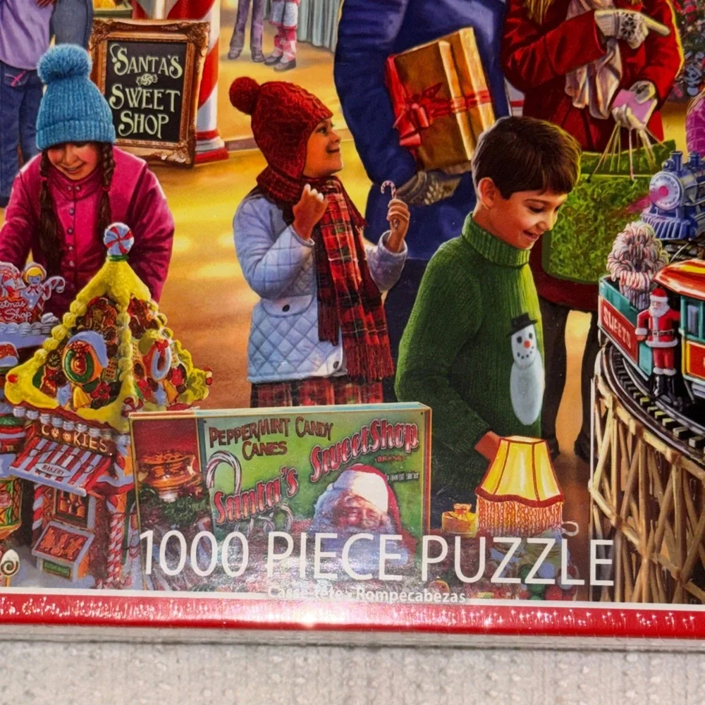 White Mountain Puzzle “Christmas Sweet Shop” Festive Holiday NEW